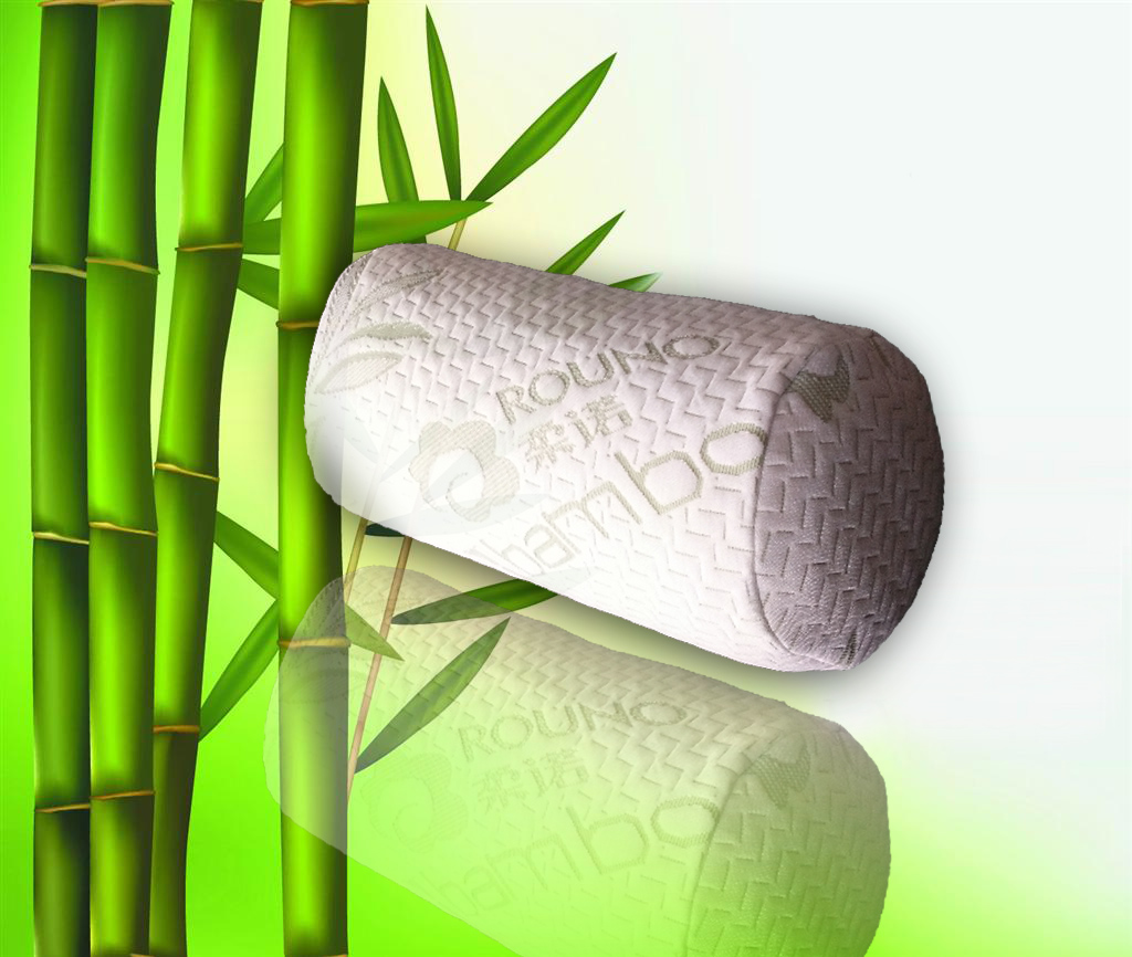圆柱形竹纤维保健枕
